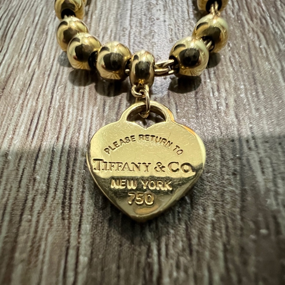 Tiffany & Co. RTT gold bead bracelet - Picture 3 of 10